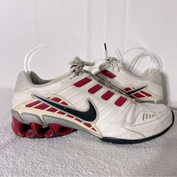 Vintage Nike Impax Atlas 2 White Red Lace Up Trainers Athletic Sneakers 8 - Picture 14 of 15